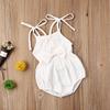 Baby Girls Bodysuit Solid Romper Jumpsuit Outfit Summer Bowknot Newborn Kids Infant Clothes