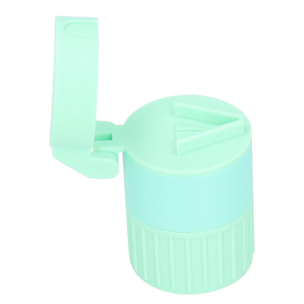 3pcs MultiFunctional Crusher Cutter Tablet Splitter Grinder Storage Box Accessory(Green )