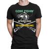 Funny Gone Fishing Hunting Angling Fish Fisherman Gift Mens T Shirts Top TA89