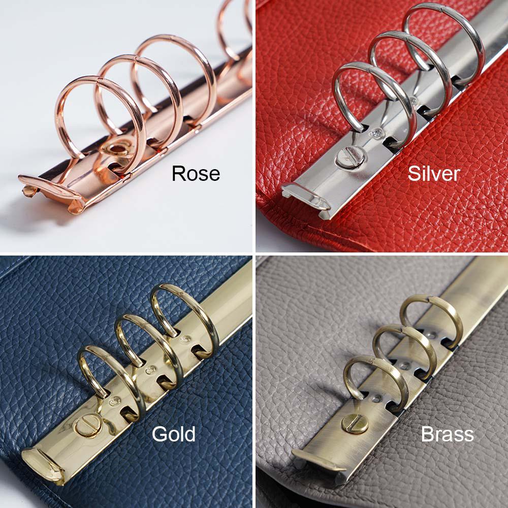 Folder Clip Metal Spiral Rings Binder Clip File Folder Refillable Binding Hoops Loose-leaf Ring