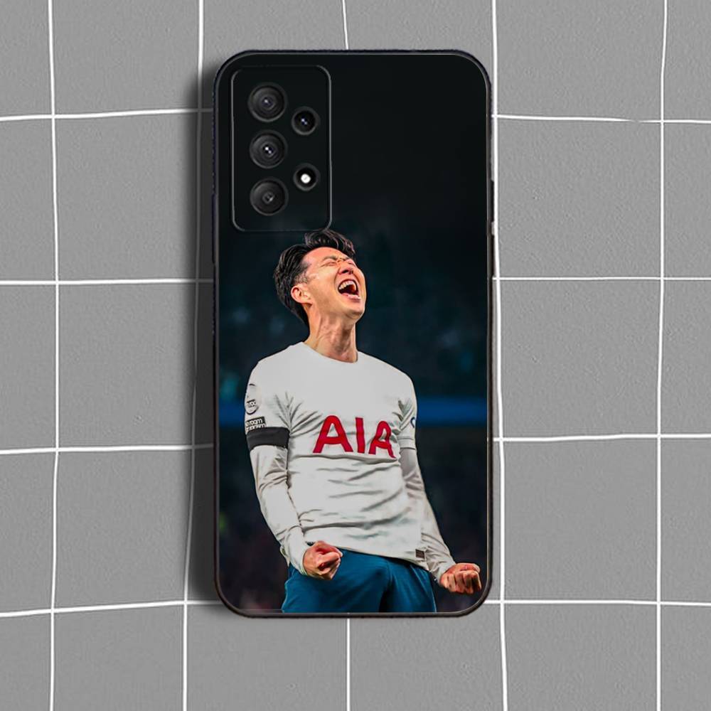S-Son HeungS M-min Football  Phone Case For Samsung Galaxy A73,31,32,72,41,53,52,71,22,5G,Note,J7,8,9 Soft Black Cover