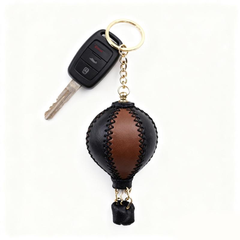 Creative Hot Air Balloon Car Accessory with Detachable Key Holders & Phone Charm DIY set for Vehicle Interior Decoration