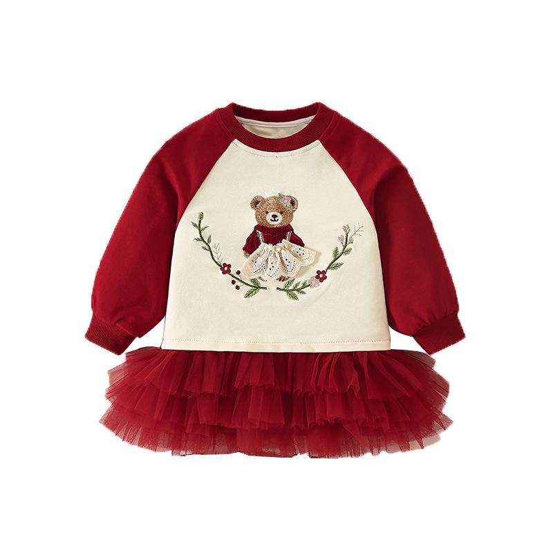 Autumn & Winter Kids' Dress: Girls' Birthday Party Princess Fairy Skirt