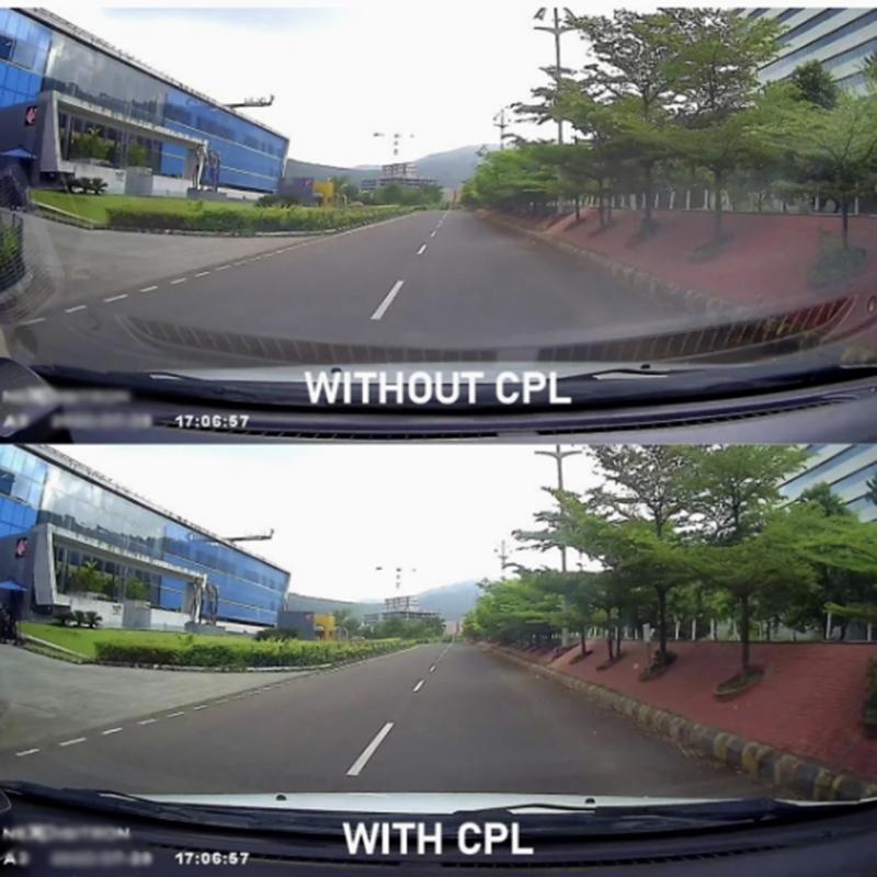 For REDTIGER F77 Dash Cam HD CPL Filter HD Lens Dust Protection Anti Glare