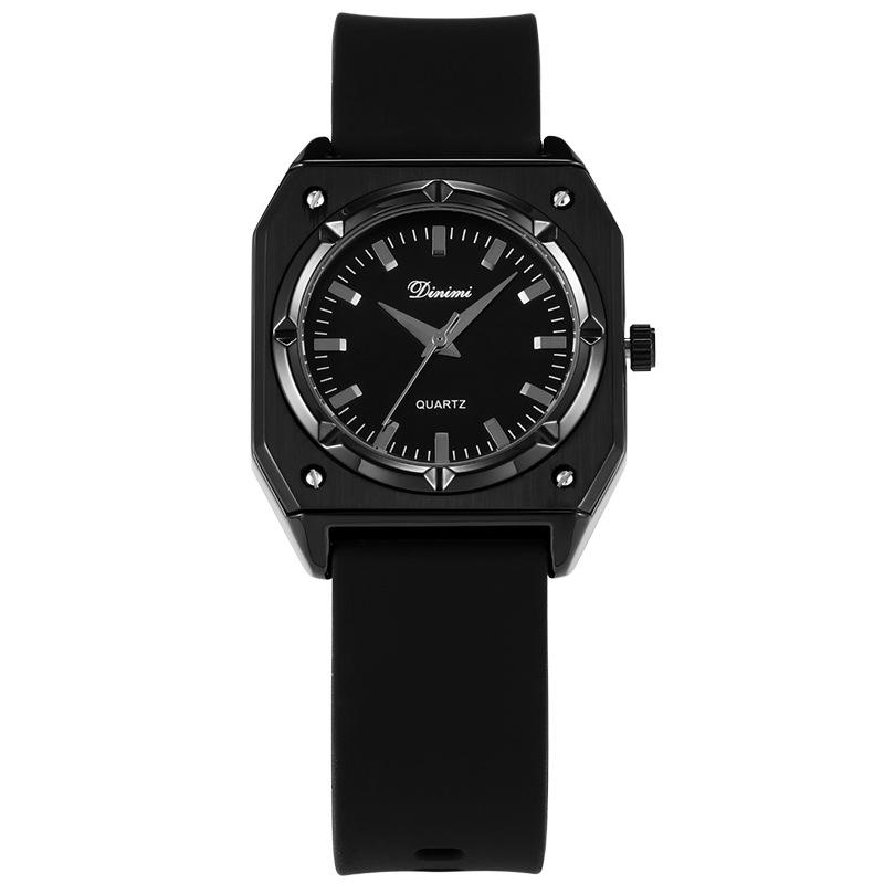 Square Large Dial, Silicone Tape Watch, Simple Sense, Versatile Fashion Trend, Student Watch, Advanced Sense