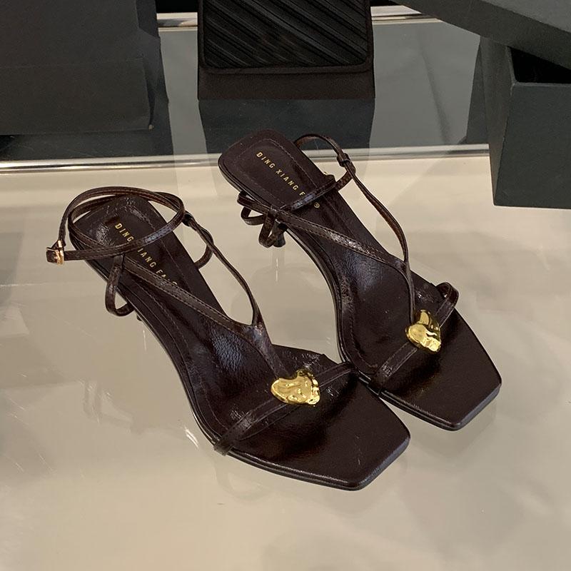 Fashion Female Slip On Footwear Pumps Women High Heels Shoes Slingbacks Fashion Pointed Toe Shallow Ladies Thin Heels Shoes