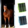 Durabilité Masseur pour Animaux de Compagnie Toilettage Brosse en Poils de Cheval Queue de Bovin Grattoir Cheval Vache pour Massage Doux et Nettoyage Facile