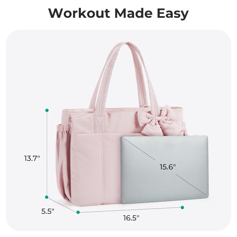 Women Large Capacity Tote Bag Versatile Commuter Handbag With Multi Pockets Shoulder Messenger Sports Bag