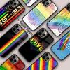 Gay Pride Flagge LGBT Magnetische Handyhülle Für APPLE iPhone 17 Air 16 14 13 12 Pro Max 15 Plus Kabelloses Laden Mit MagSafe Hülle