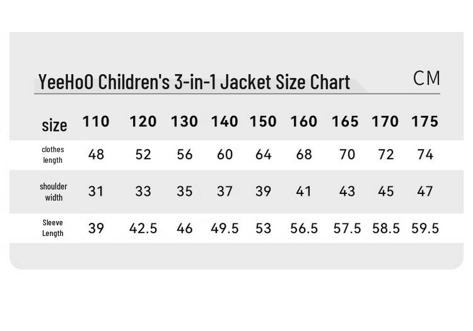 YEEHOO Kids' 3-in-1 Windproof Outerwear Jacket