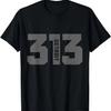 313 Detroit Michigan Vorwahl Stolz Vintage T-Shirt