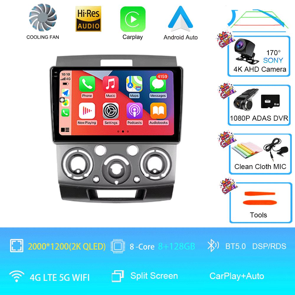 Car Radio 9" Android 14 For Ford Everest Ranger Mazda BT50 BT-50 2006 2007 - 2010 Stereo GPS Navigation Multimedia Video Player