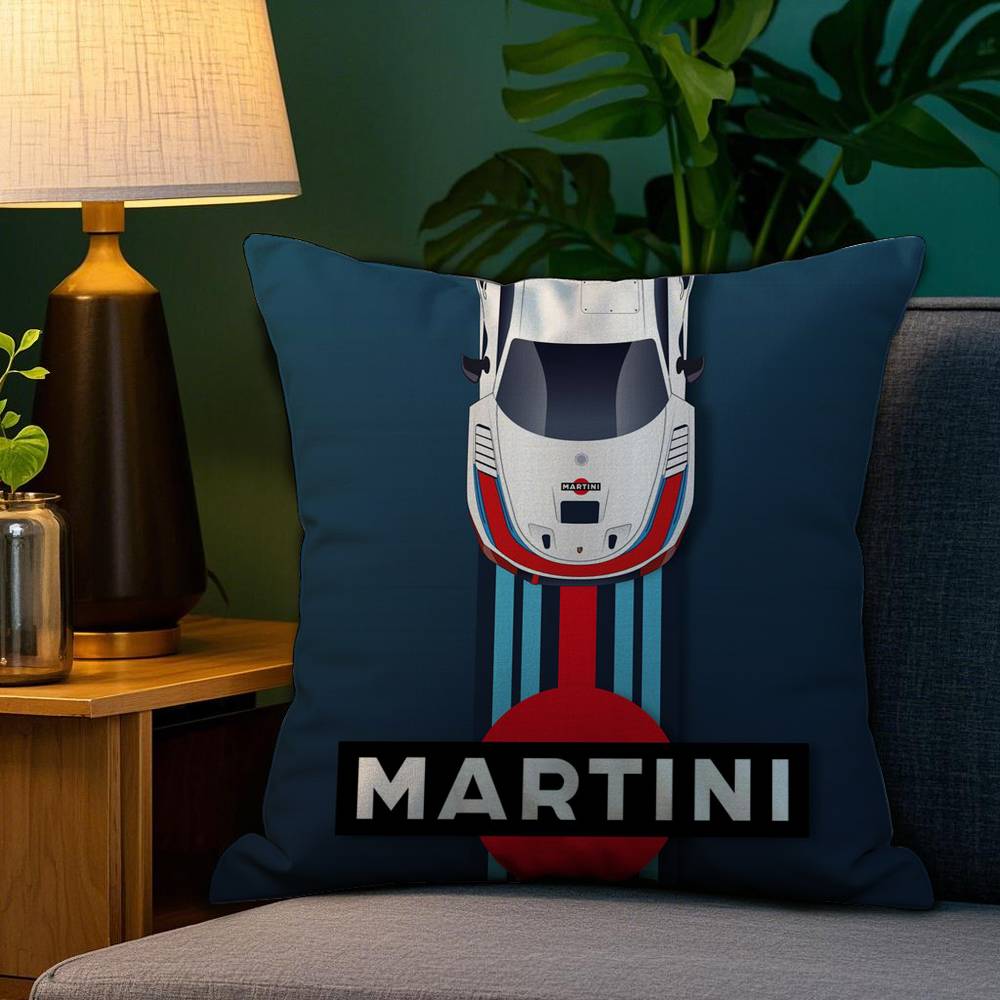 Car Cool M-MartiniES Pillow Case Plush Fabric Soft Double Sided Print Sofa Cushion Cover Throw Pillow Covers