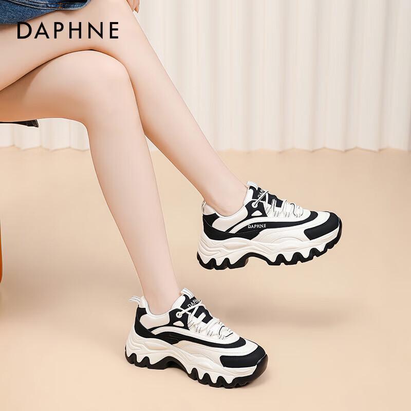 Daphne Women s Chunky Platform Panda Sports Shoes 36