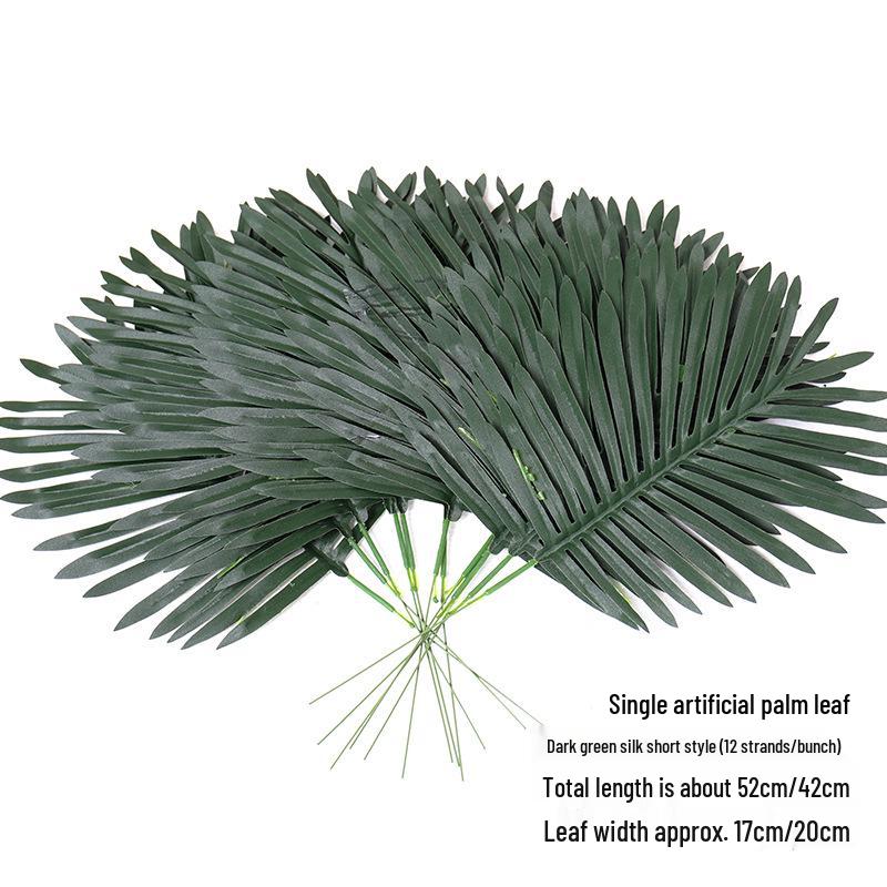 Nordic Faux Green Plants: Fern, Sawgrass, Areca Palm for Indoor Flower Arrangement & Wedding Decor