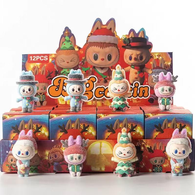 Populaire Kerst Abubu Pop Mart Poppen Ornament Blind Box Speelgoed