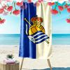 Asciugamano da Spiaggia Stampa Real Sociedad, Asciugamano Grande Morbido Asciugatura Rapida per Spiaggia Campeggio Nuoto