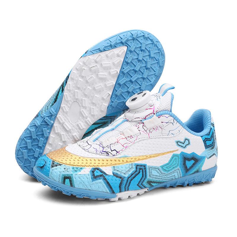 

Boys soccer boots broken nails children training swivel buttons strap-free girls indoor sneakers for elementary school students 29