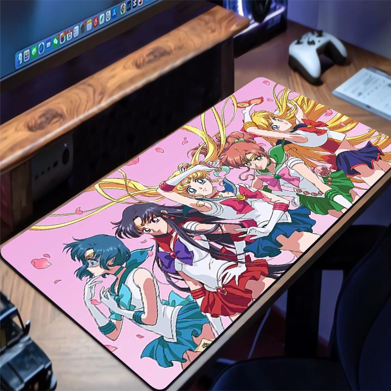 Mouse Pad SSailor Moon Large XXL PC Desk Mat Gamer Office Carpet Keyboard Mouse Pads Table Gaming Accessories Rug Mousepad