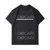 Men's 100% Cotton Crew Neck Short Sleeve T-shirt, Casual Minimalist Cyrillic Oversize Print Soft Breathable Regular Fit Tee for Daily Wear Street Acti