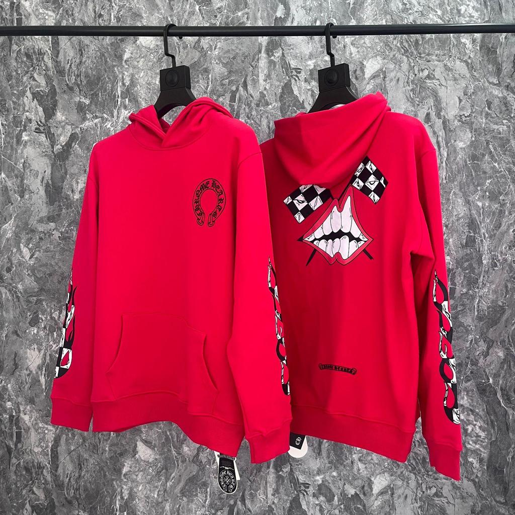 New Chrome Hearts Sanskrit Cross Cropped Hoodie