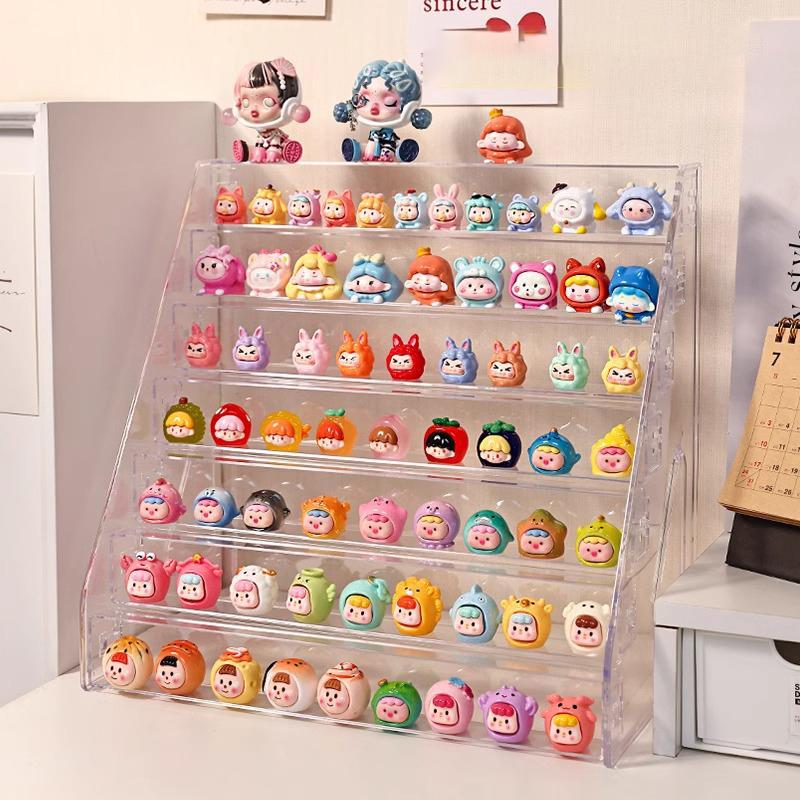 Small Ornament Display Box Fruit And Vegetable Naughty Bag Mini Blind Box Rack Storage Transparent Display Rack