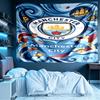 Manchester City FC Print Tapestry, Lightweight Wall Hanging, for Bedroom, Dorm, Living Room, Home Art Decor, Birthday Christmas Gift for Friends
