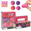 Needoh Krapfenlöcher 6er-Pack 4 Stück Mini Squishy Bälle Coole Sahne Zum Kneten Stressabbau Fidget Spielzeug Zur Angstlinderung Handtherapie