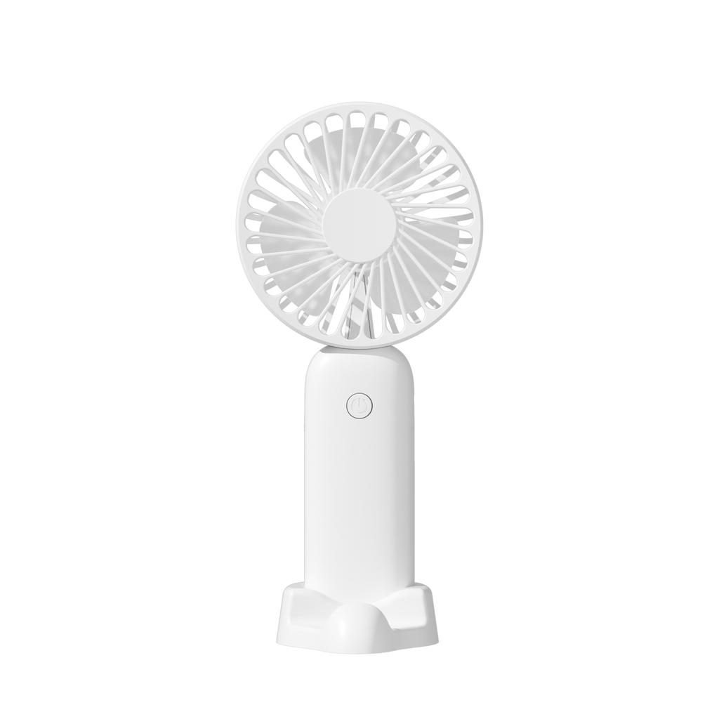New Mini Handheld Fan USB Rechargeable Portable Desktop Small Fan Powerful Wind Outdoor Travel with Phone Holder