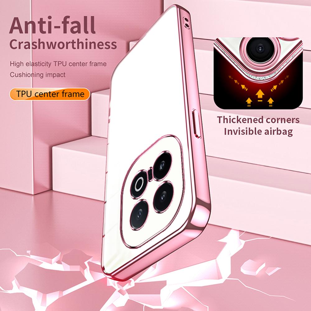 For vivo iQOO 13 5G Case Electroplating Frame Soft TPU Phone Cover