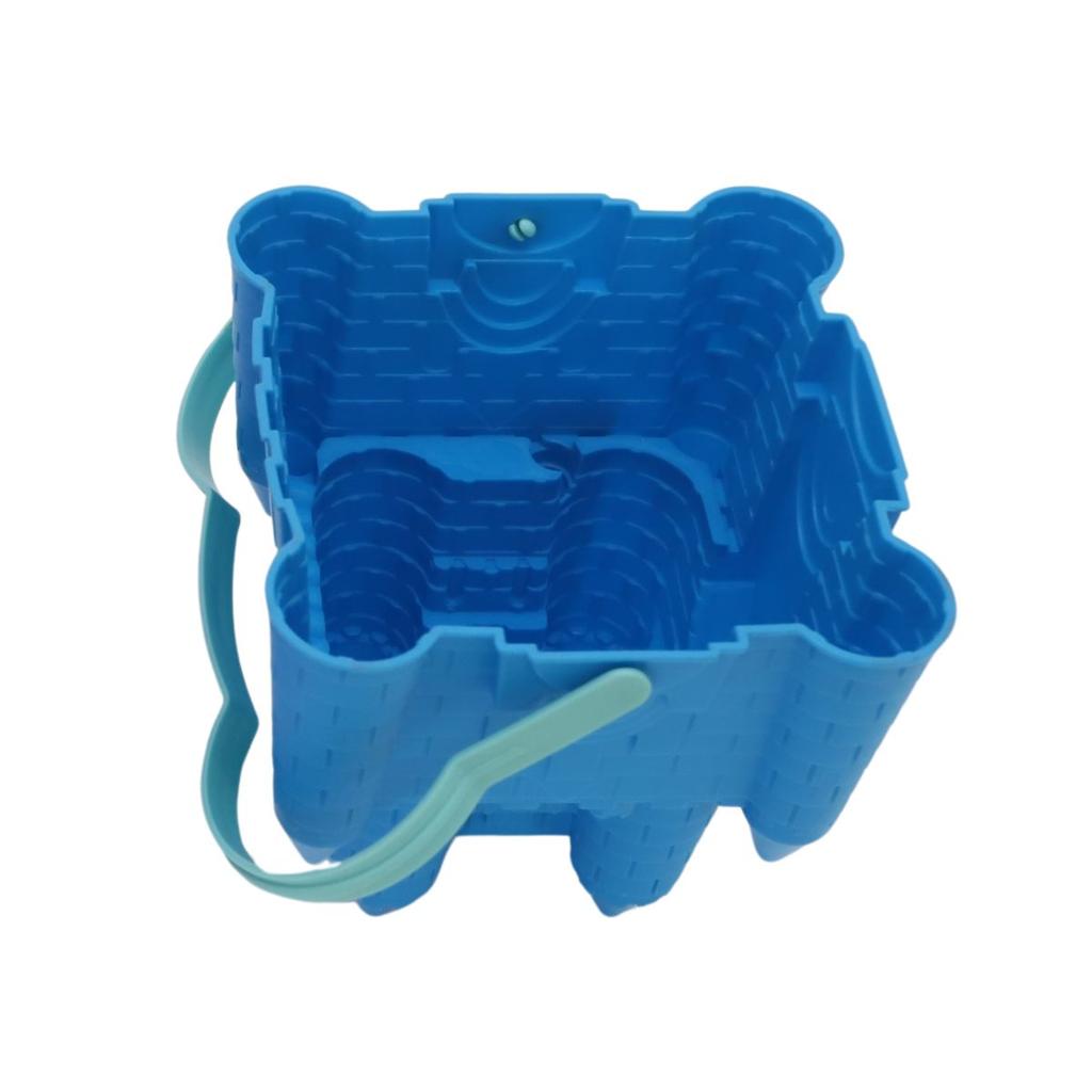 Sandkasten Eimer Burg - blau