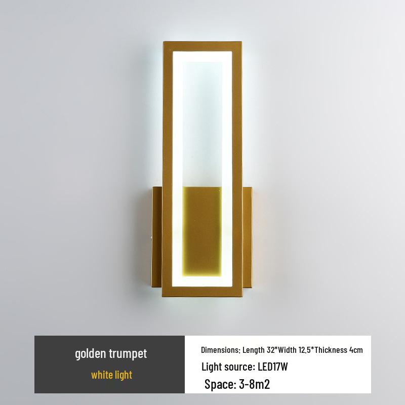Modern LED Wall Lamp: Sleek Design for Bedroom, Living Room, and Hallway