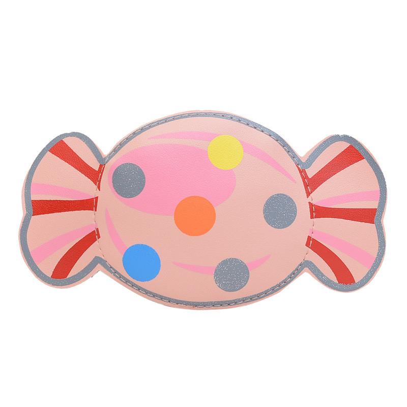 Modern Colorful Candy Pattern Bag For Young Girls Cute Lightweight Purse Pu