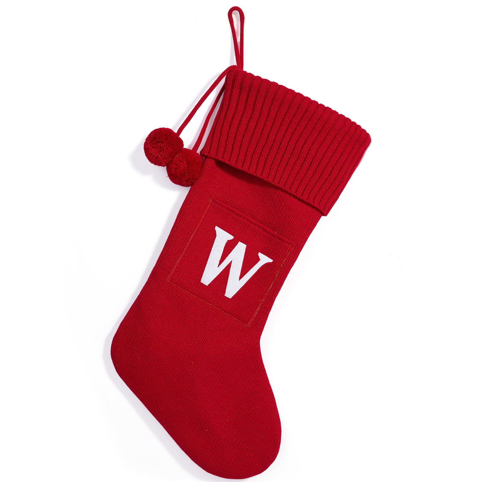 

Рождественский алфавит Вязание Подвесные украшения Праздничные украшения Персональный подход Рождественские носки w