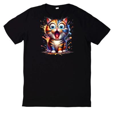 Cute Funny Animal Faces 100% Cotton T-shirt Mens Womens Tees Top-