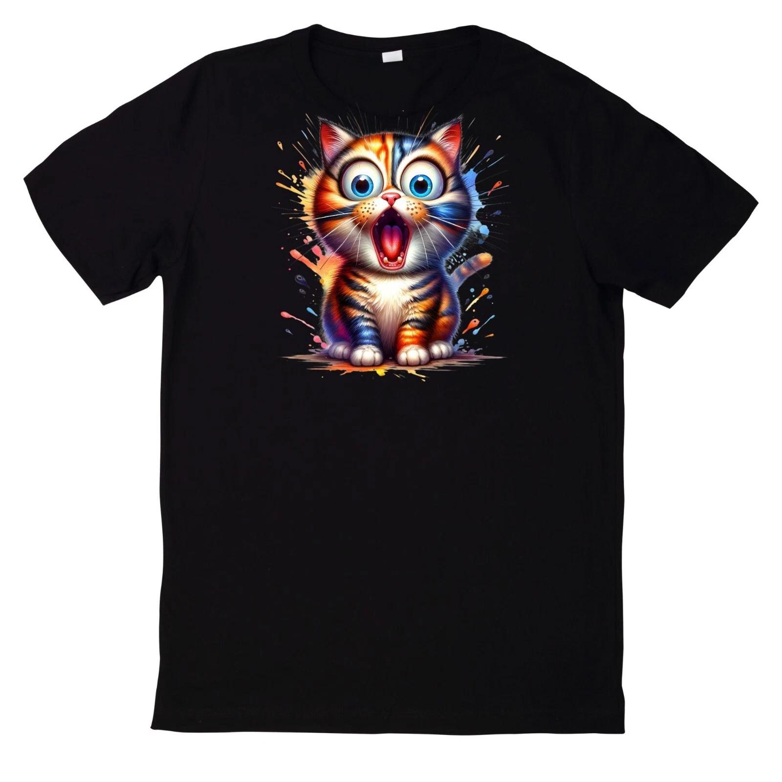 Cute Funny Animal Faces T Shirt- XL