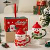 Christmas Gift for Girls To Give Their Best Friend Christmas Snowman Cup Souvenir Gift Practical High Value Mug Cute