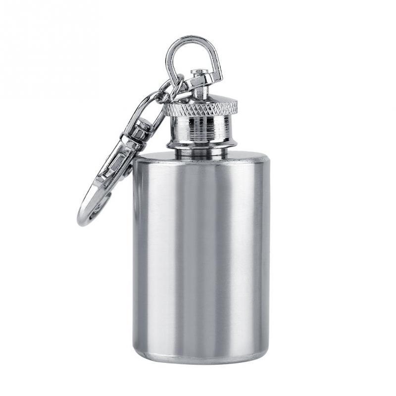 1 OZ Portable Stainless Steel Hip Flask Wine Tube Mini Whisky Bottle Drinkware