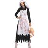 M-XL Halloween Horror Nun Costume, Vampire Nun, Cosplay Uniform, Masquerade Costume