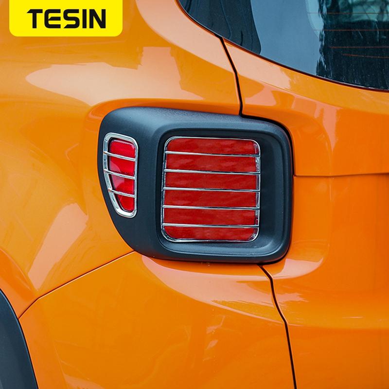 TESIN Car Tail Light Lamp Decoration for Jeep Renegade 2016 2017 2018    2022 Taillight Cover Exterior