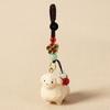 Handmade Wooden Lamb ornaments Animal Keyring Decorative For key Backpacks Gift