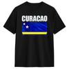 Casual T Shirt Beach Curacao Flag Inspired Motivational Quote Design Novelty T Shirts  Cotton Tshirt Short Sleeve Tops