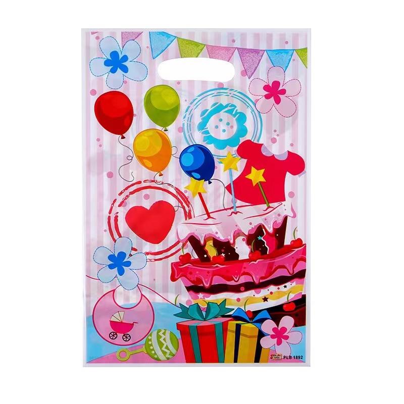 10pcs Children's Birthday Party Pearlescent Film Gift Bag Wedding Candy Bag Plastic Gift Bag
