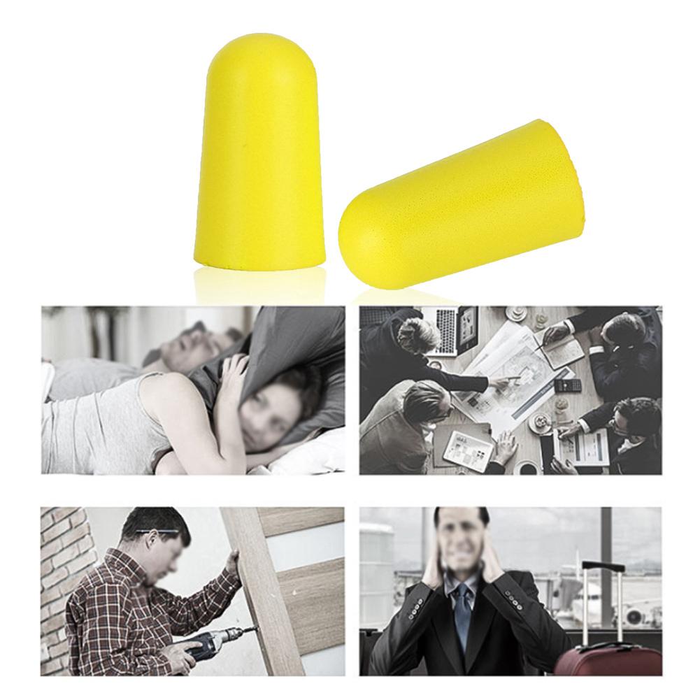 30 Pair of Soft Foams Ear Plug Protector Noise Reduction Earplugs for Sleeping Learning