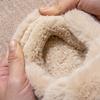 Plush Slip-On Slippers with Plush Lining & Arch Soft Plush Indoor House Shoes