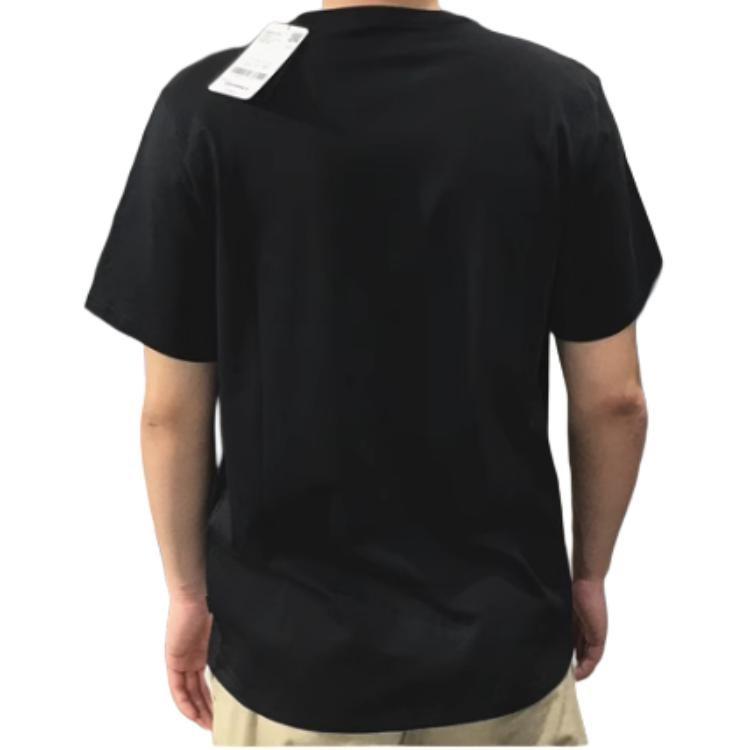 Converse T Shirts Men's Black Crew Neck Moderate Straight Fit 10018141-A02