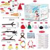 With Carrot Noses Clay DIY Snowman Kit Hands-on Ability Mini Snowman Craft Kit  Christmas