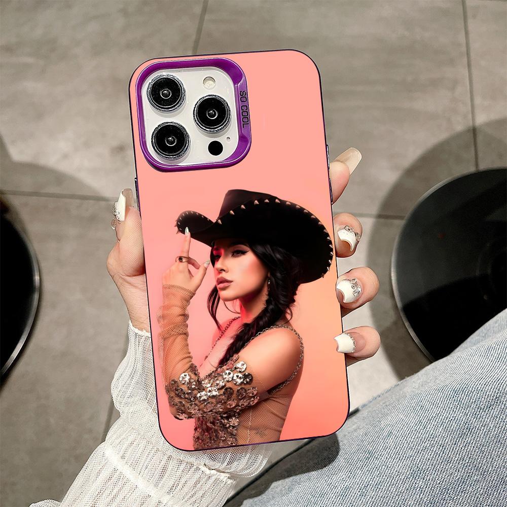 Fashion Becky G Purple Translucent Mobile Phone Case for iPhone 17 16 15 14 13 12 11 X XR XS Air Pro Max Plus Colorful Cover