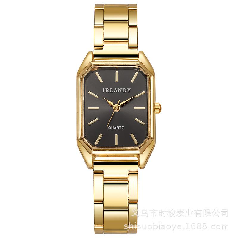 

Fashion Women Quartz Watch Simple Rectangle Wristwatch for Girls Original Elegant Woman Watches Best Gifts Clock чорний