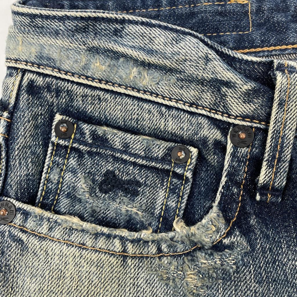 DENHAM Made In Japan 2013 ELLE JAL Indigo Drop Skinny Denim Bottoms W23L32 blueUsed